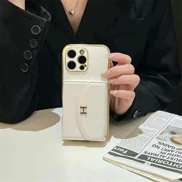 iphone16/16pro ケース エルメス 16promax ケース カード収納ブランド iphone15/15plus ケース ハイブランド スマホケース 大人 おしゃれ iphone14/13 ケース ブランド iphoneケース hermes 風 - 画像 (5)
