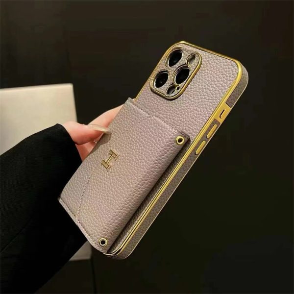 iphone16/16pro ケース エルメス 16promax ケース カード収納ブランド iphone15/15plus ケース ハイブランド スマホケース 大人 おしゃれ iphone14/13 ケース ブランド iphoneケース hermes 風 - 画像 (4)