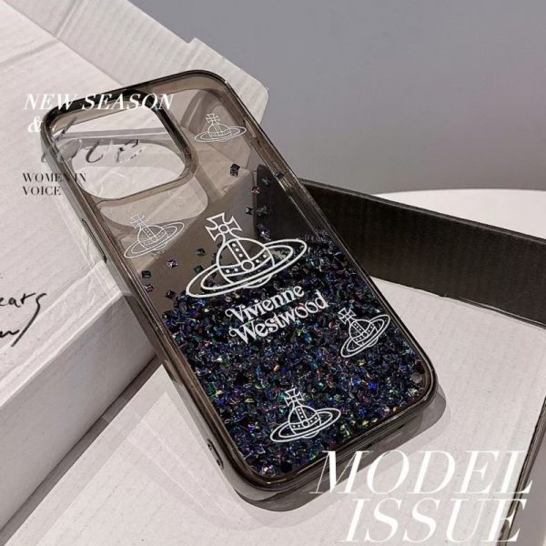 iphone16 ケース 可愛い ブランド iphone16pro/16promax ケース グリッター 流れ ヴィヴィアン iphone ケース スマホケース 女性 人気 iphone15/14 ケース キラキラ アイフォンケース 可愛い iphone13 ケース ハイ ブランド コピー
