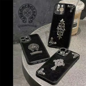 iphone ケース ハイブランド  iphone16/16pro 人気 レザー おしゃれ iphone ケース iPhone15ケース クロムハーツ レディース かわいい