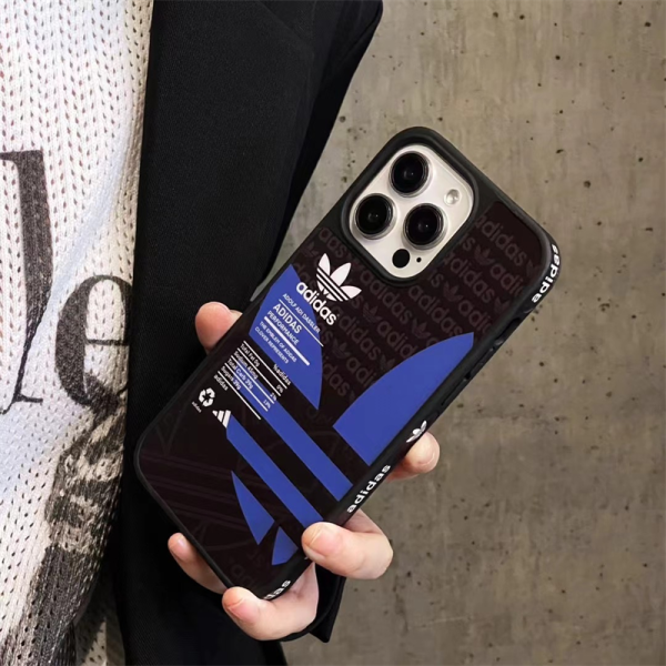 adidas iphone16/16pro ケース アディダス スマホケース iphone15/15pro ケース スポーツブランド 流行り 高校生 スマホケース iphone14/13ケース カップル お揃い - 画像 (5)