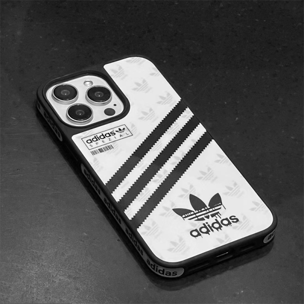 adidas iphone16/16pro ケース アディダス スマホケース iphone15/15pro ケース スポーツブランド 流行り 高校生 スマホケース iphone14/13ケース カップル お揃い - 画像 (2)