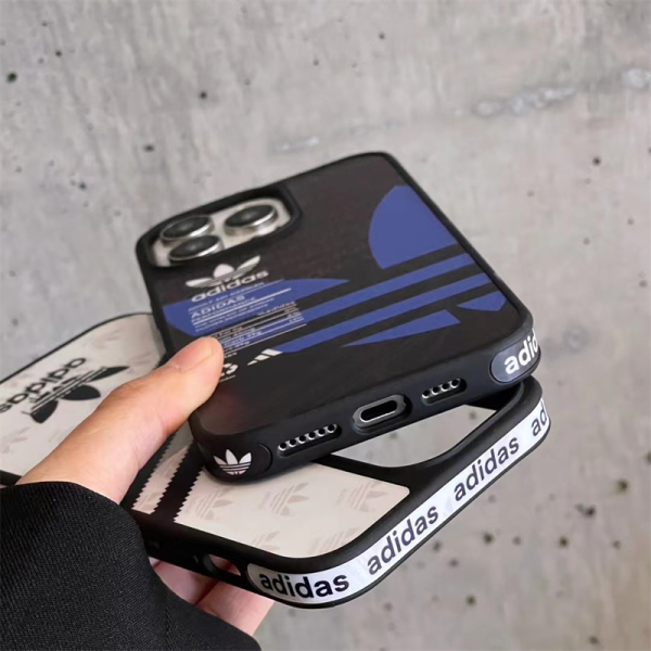 adidas iphone16/16pro ケース アディダス スマホケース iphone15/15pro ケース スポーツブランド 流行り 高校生 スマホケース iphone14/13ケース カップル お揃い - 画像 (7)