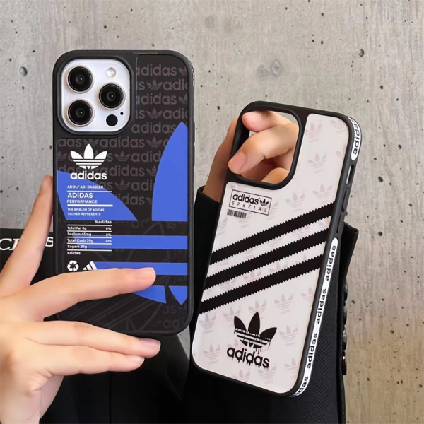 adidas iphone16/16pro ケース アディダス スマホケース iphone15/15pro ケース スポーツブランド 流行り 高校生 スマホケース iphone14/13ケース カップル お揃い - 画像 (8)