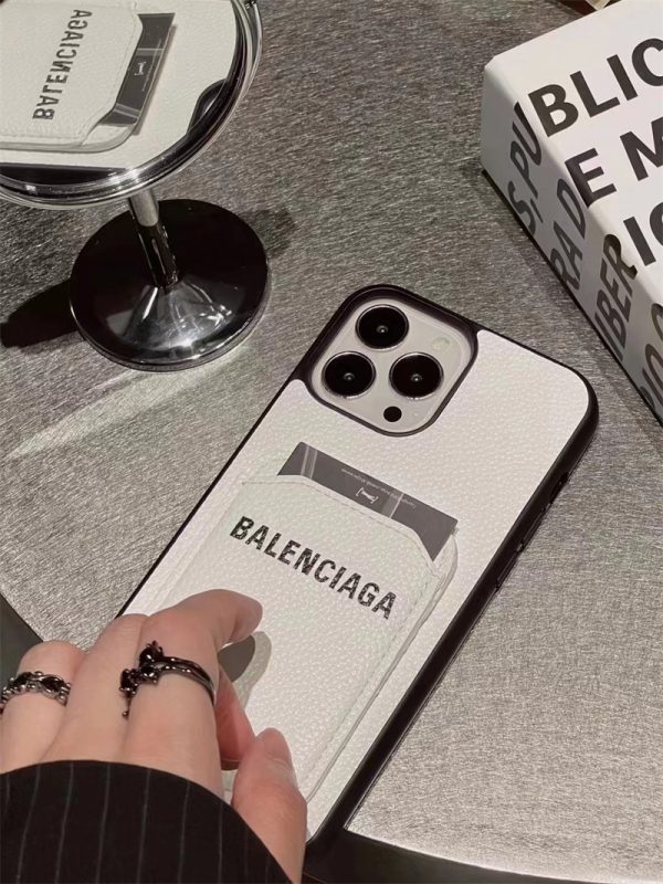 バレンシアガ iphone16ケース ペア スマホケース iphone15/14/13 海外 セレブ 愛用 iphone12pro max ケース BALENCIAGA 携帯カバー 人気 アイフォンケース カード収納 - 画像 (5)