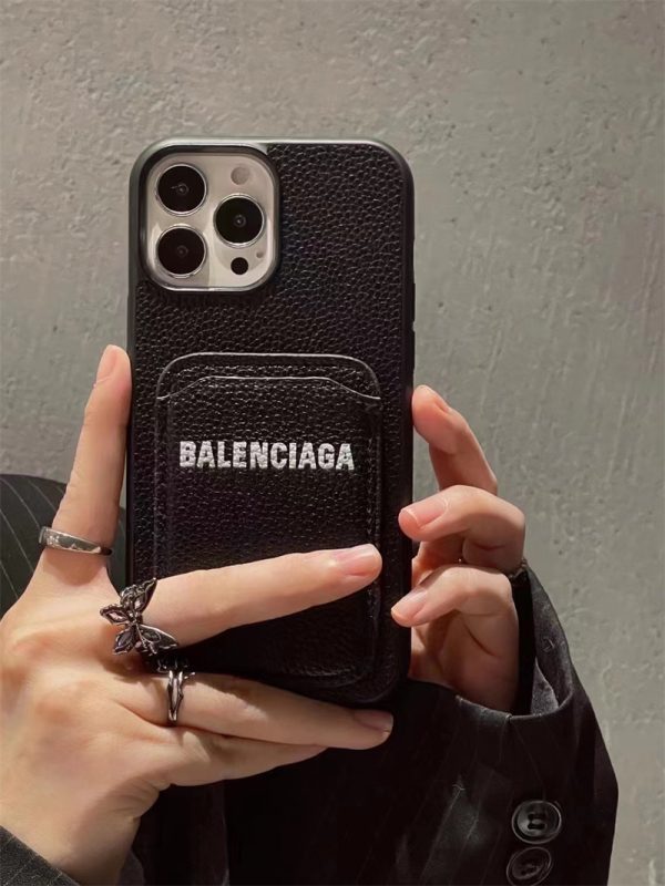 バレンシアガ iphone16ケース ペア スマホケース iphone15/14/13 海外 セレブ 愛用 iphone12pro max ケース BALENCIAGA 携帯カバー 人気 アイフォンケース カード収納 - 画像 (4)