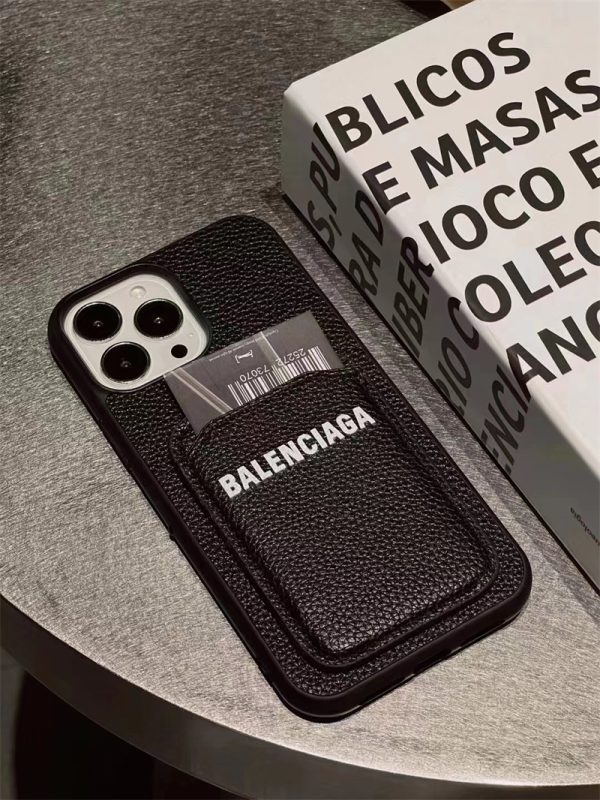バレンシアガ iphone16ケース ペア スマホケース iphone15/14/13 海外 セレブ 愛用 iphone12pro max ケース BALENCIAGA 携帯カバー 人気 アイフォンケース カード収納 - 画像 (3)