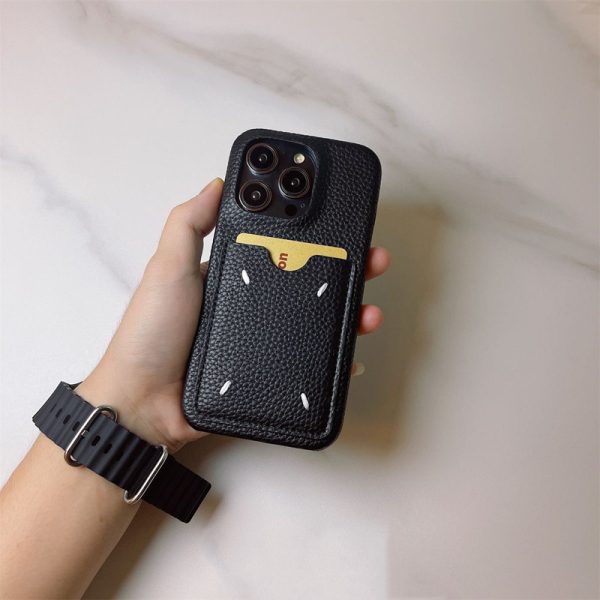 マルジェラスマホケース アイフォン16/15ケース iphone 15 Pro Max ケース カード 収納 背面 iphone14/13pro ケース ハイブランド レザー スマホケースiphone 12 Pro Max メンズ おすすめ - 画像 (2)