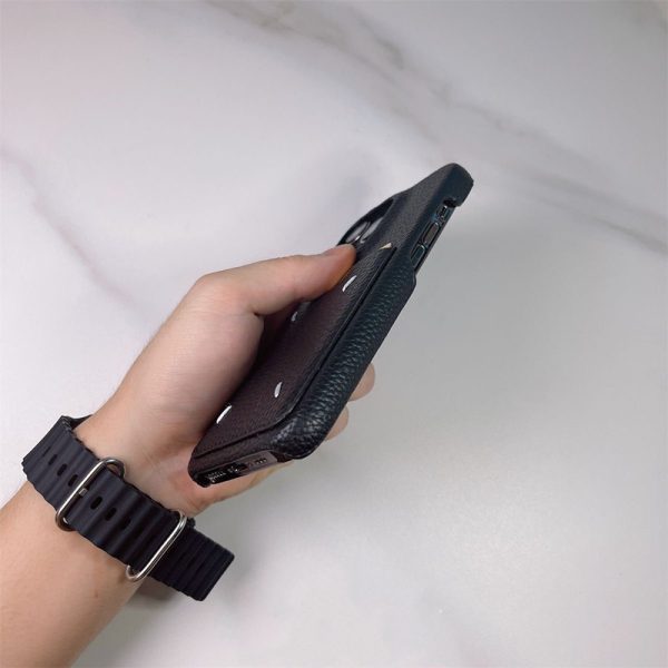 マルジェラスマホケース アイフォン16/15ケース iphone 15 Pro Max ケース カード 収納 背面 iphone14/13pro ケース ハイブランド レザー スマホケースiphone 12 Pro Max メンズ おすすめ - 画像 (5)