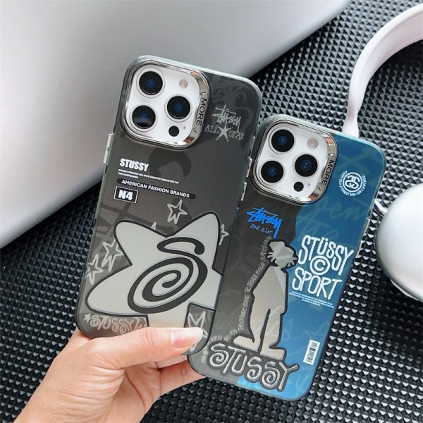 ステューシー iphone16/16proケース ハイブランド stussy アイホン15 カバー iphone14/13pro ケース ブランド メンズ 携帯ケース アイフォン12/11ケース スポーツブランド カップル お揃い - 画像 (7)