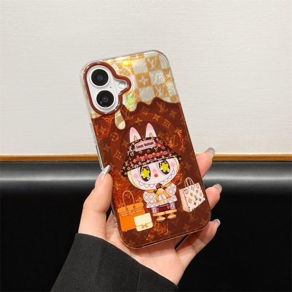 LABUBU スマホケース ハイブランド  magsafe iphoneケース キャラクター ラブブ iphone16/16pro ケース labubu シャネル ラブブ アイフォン ケース iphone15/14/13 ケース お揃い - 画像 (2)