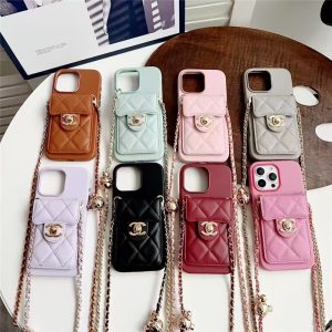 シャネル iphone17 ケース chanel iphone17pro/17promax ケース ショルダー iphone16/16pro ケース カード収納 背面 iphoneケース 斜めがけ ブランド iphne15/14 ケース 女子 人気