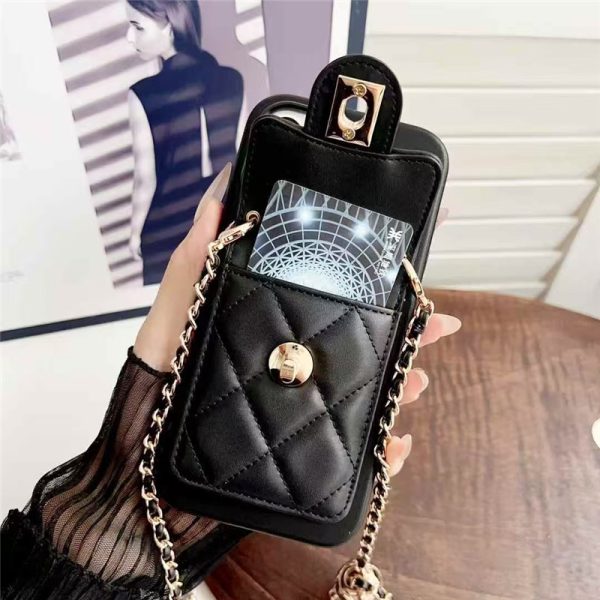 シャネル iphone17 ケース chanel iphone17pro/17promax ケース ショルダー iphone16/16pro ケース カード収納 背面 iphoneケース 斜めがけ ブランド iphne15/14 ケース 女子 人気 - 画像 (2)