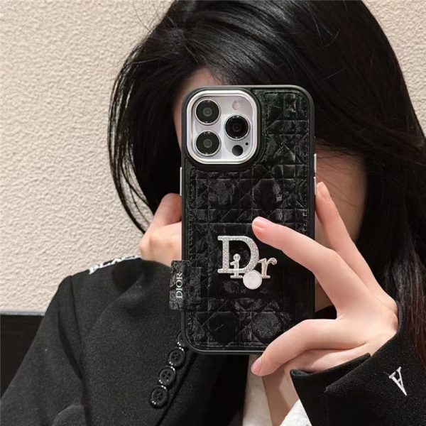 ディオール iphone17pro/17promax ケース おしゃれ dior風 アイフォン16/16pro ケース ハイブランド 革 iphone15/14 ケース 人気 女性 - 画像 (2)
