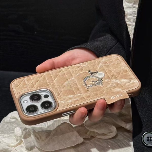 ディオール iphone17pro/17promax ケース おしゃれ dior風 アイフォン16/16pro ケース ハイブランド 革 iphone15/14 ケース 人気 女性 - 画像 (3)