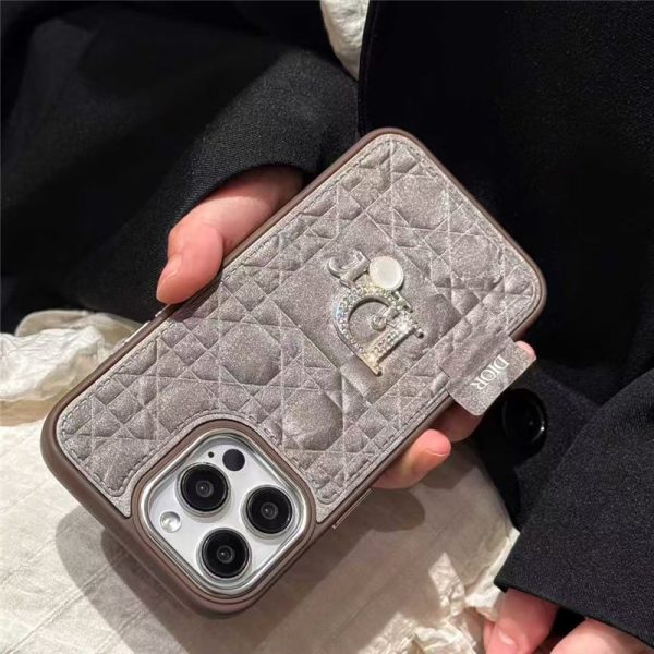 ディオール iphone17pro/17promax ケース おしゃれ dior風 アイフォン16/16pro ケース ハイブランド 革 iphone15/14 ケース 人気 女性 - 画像 (5)