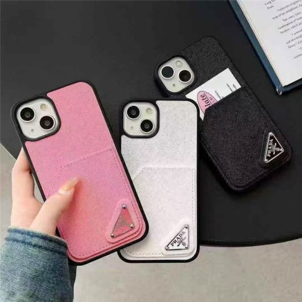 iphone17/17pro ケース プラダ iphone17promax/16/16pro ケース カード収納 ブランド prada iphone15pro/14pro ケース 大人 可愛い