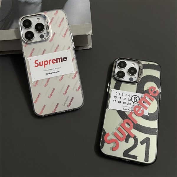 iphone17 ケース supreme マルジェラ コラボ iphone17pro/17promax ケース 流行り シュプリーム スマホケース iphone16/15 かっこいい iphone16pro ケース ブランド おしゃれ