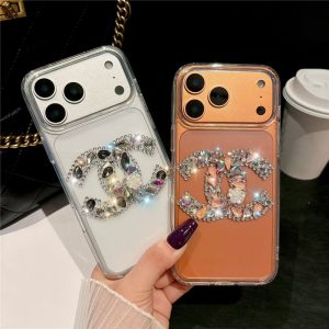 シャネル スマホ ケース クリア iphone air/17pro ケース キラキラ ストーン iphone17promax 透明ケース 手作り iphone16pro/15pro ケース 人気 女子 chanel スマホ ケース デコ