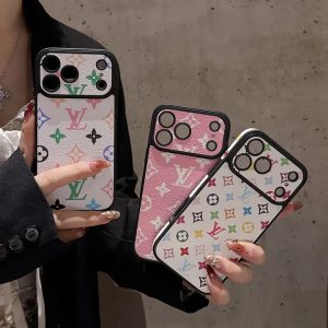 かわいい iphoneケースモノグラム ルイヴィトン iphone17/17pro ケース 女子 ブランド iphone16pro/15promaxケース カメラ保護 iphone14/13 スマホケース おしゃれ 韓国 ハイ ブランド 携帯 ケース