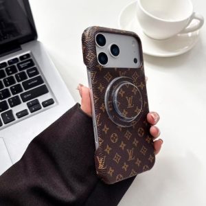 Alternative view of ルイヴィトン magsafe対応ケース iphone17/17promax ケース スマホグリップ付き iphone16/16pro ケース ペア ハイブランド アイフォン15pro/14/13 携帯ケース お揃い おしゃれ