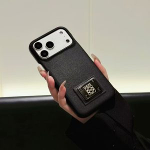 Alternative view of iphone17 ケース ハイ ブランド ロエベ chanel iphone17pro/17promax ケース 黒 おしゃれ ヴィトン風 iphone16pro/15pro スマホケース お揃い アイフォン携帯ケース ブランドパロディ