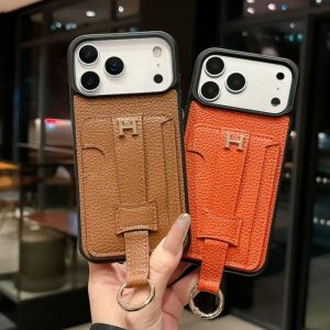 Alternative view of エルメス iphone カードケース hermes iphone17pro/17promaxケース ベルト付き おしゃれ  iphone16/16proケース ハイブランド 安い iphone15promax/14/13ケース カード収納 お揃い